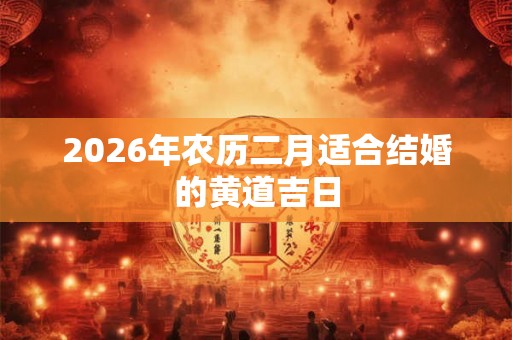 2026年农历二月适合结婚的黄道吉日