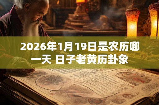 2026年1月19日是农历哪一天 日子老黄历卦象