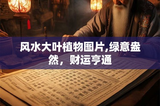 风水大叶植物图片,绿意盎然，财运亨通