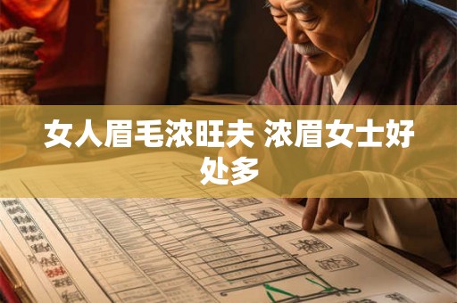 女人眉毛浓旺夫 浓眉女士好处多