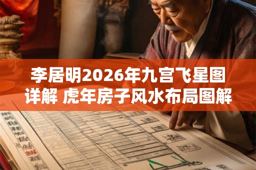 李居明2026年九宫飞星图详解 虎年房子风水布局图解