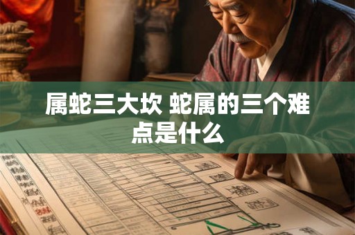 属蛇三大坎 蛇属的三个难点是什么