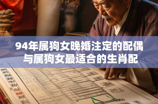 94年属狗女晚婚注定的配偶 与属狗女最适合的生肖配对