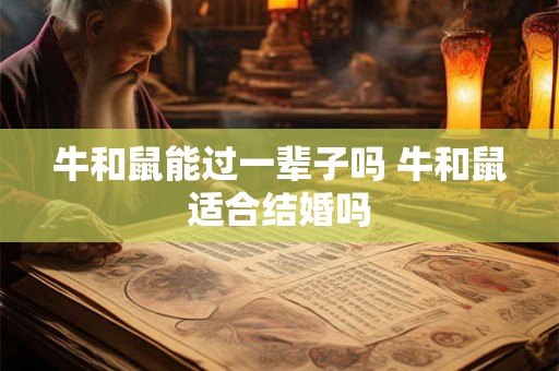 牛和鼠能过一辈子吗 牛和鼠适合结婚吗
