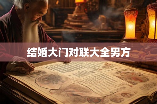 结婚大门对联大全男方