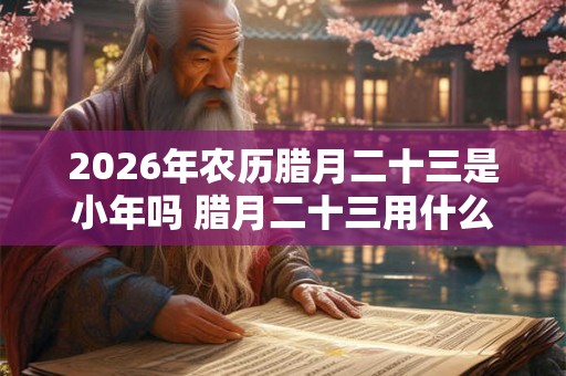 2026年农历腊月二十三是小年吗 腊月二十三用什么祭灶