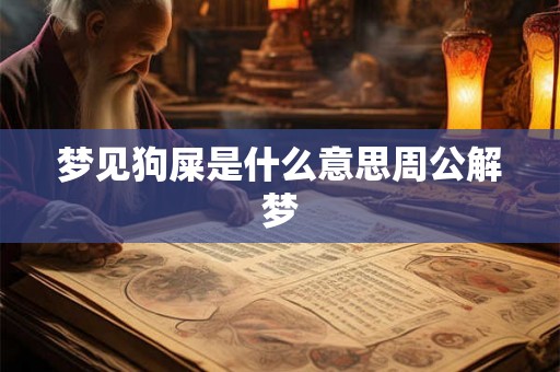 梦见狗屎是什么意思周公解梦 梦见狗屎是什么意思周公解梦
