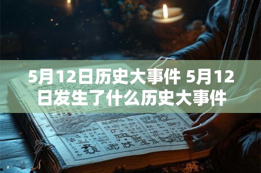 5月12日历史大事件 5月12日发生了什么历史大事件