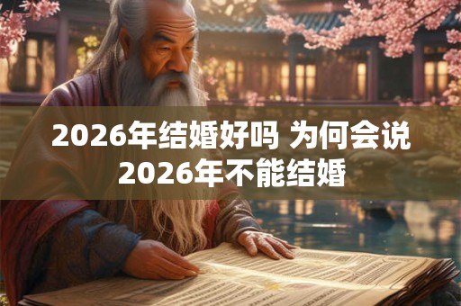 2026年结婚好吗 为何会说2026年不能结婚