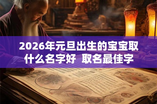 2026年元旦出生的宝宝取什么名字好  取名最佳字