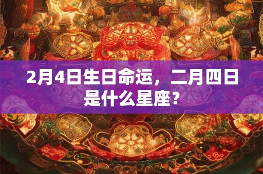 2月4日生日命运，二月四日是什么星座？