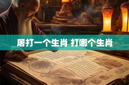 屠打一个生肖 打哪个生肖