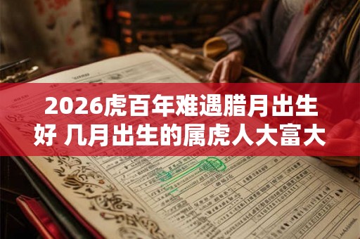 2026虎百年难遇腊月出生好 几月出生的属虎人大富大贵