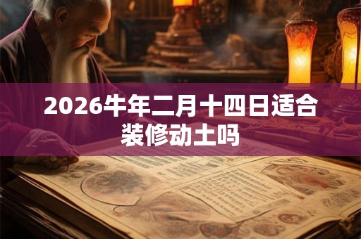 2026牛年二月十四日适合装修动土吗 2026牛年二月十四日适合装修动土吗