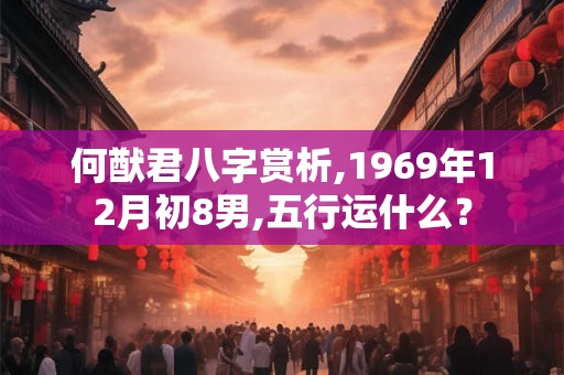 何猷君八字赏析,1969年12月初8男,五行运什么？