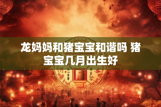 龙妈妈和猪宝宝和谐吗 猪宝宝几月出生好