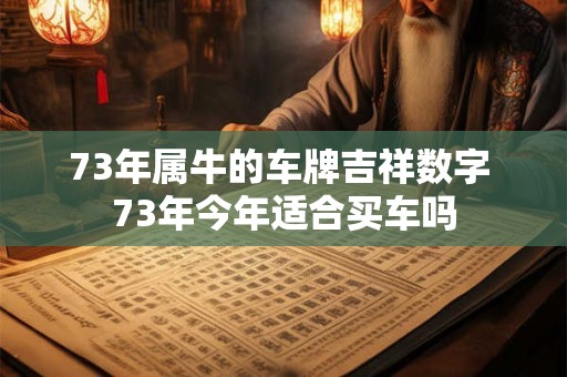 73年属牛的车牌吉祥数字 73年今年适合买车吗