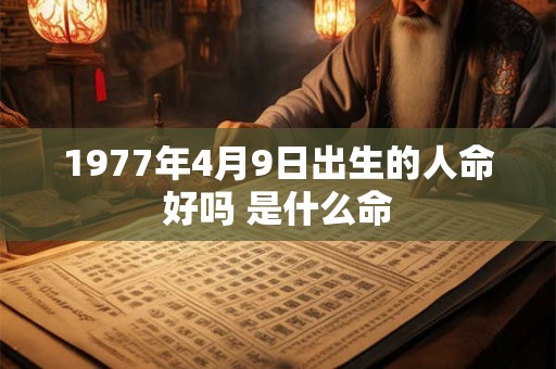 1977年4月9日出生的人命好吗 是什么命