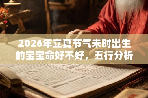 2026年立夏节气未时出生的宝宝命好不好，五行分析