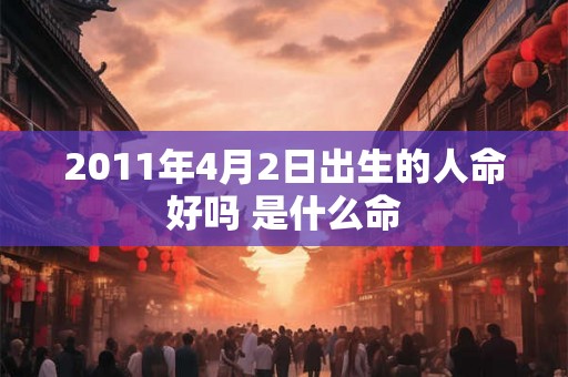 2011年4月2日出生的人命好吗 是什么命
