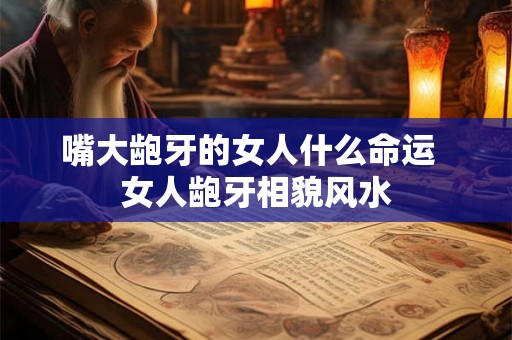 嘴大龅牙的女人什么命运  女人龅牙相貌风水