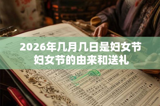 2026年几月几日是妇女节 妇女节的由来和送礼