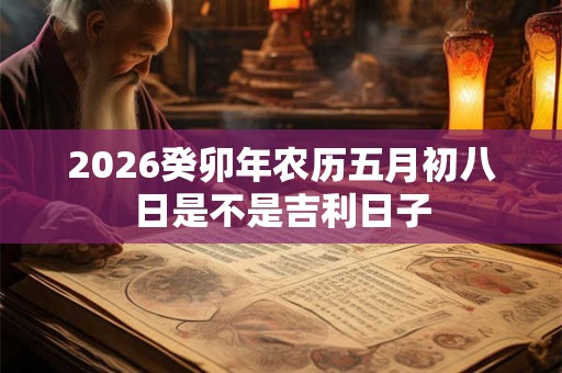 2026癸卯年农历五月初八日是不是吉利日子