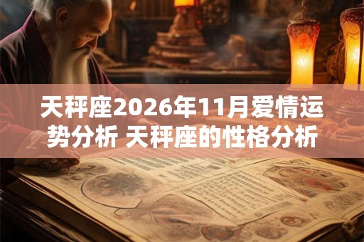 天秤座2026年11月爱情运势分析 天秤座的性格分析