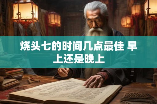 烧头七的时间几点最佳 早上还是晚上 烧头七的时间几点最佳 早上还是晚上