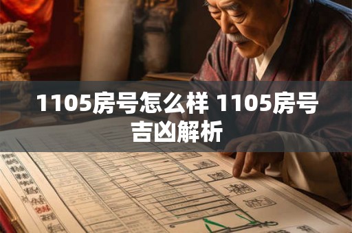 1105房号怎么样 1105房号吉凶解析