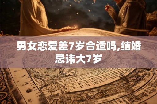 男女恋爱差7岁合适吗,结婚忌讳大7岁 男女恋爱差7岁合适吗,结婚忌讳大7岁