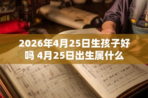2026年4月25日生孩子好吗 4月25日出生属什么