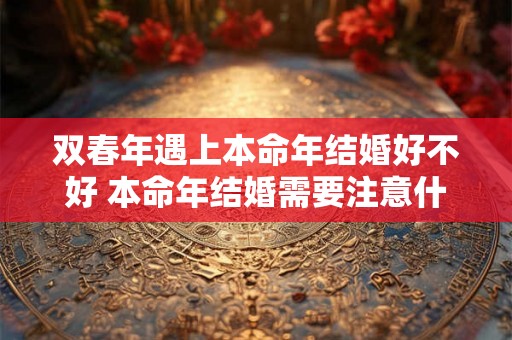 双春年遇上本命年结婚好不好 本命年结婚需要注意什么