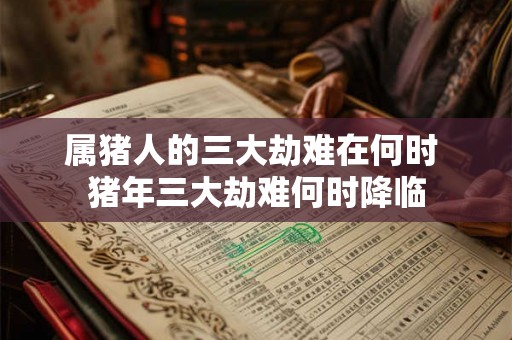 属猪人的三大劫难在何时 猪年三大劫难何时降临