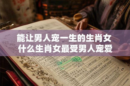 能让男人宠一生的生肖女 什么生肖女最受男人宠爱