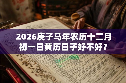 2026庚子马年农历十二月初一日黄历日子好不好? 2026庚子马年农历十二月初一日黄历日子好不好?