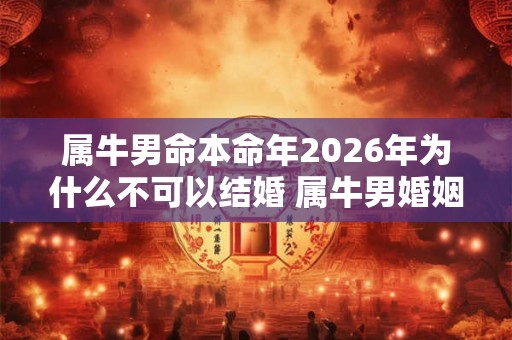 属牛男命本命年2026年为什么不可以结婚 属牛男婚姻运势