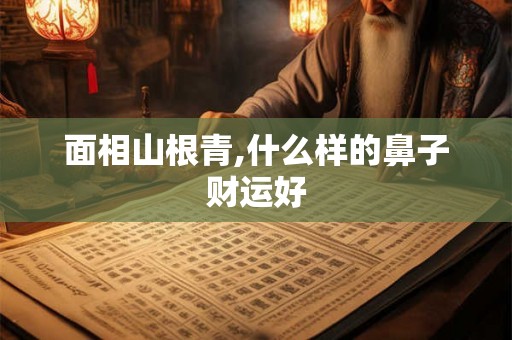 面相山根青,什么样的鼻子财运好