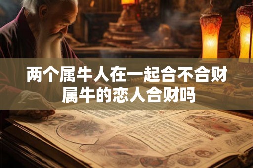 两个属牛人在一起合不合财 属牛的恋人合财吗