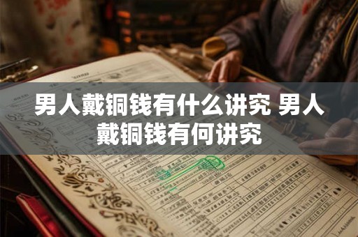 男人戴铜钱有什么讲究 男人戴铜钱有何讲究