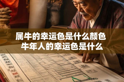 属牛的幸运色是什么颜色 牛年人的幸运色是什么