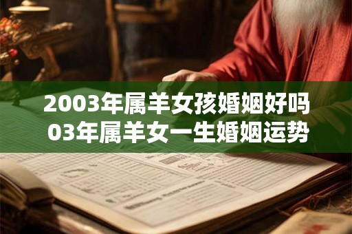 2003年属羊女孩婚姻好吗 03年属羊女一生婚姻运势 2003年属羊女孩婚姻好吗 03年属羊女一生婚姻运势