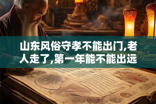 山东风俗守孝不能出门,老人走了,第一年能不能出远门旅游