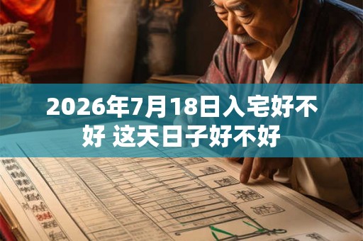 2026年7月18日入宅好不好 这天日子好不好
