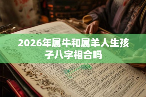 2026年属牛和属羊人生孩子八字相合吗