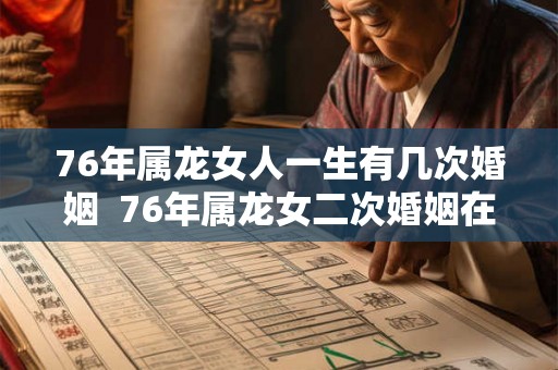 76年属龙女人一生有几次婚姻 76年属龙女二次婚姻在多少岁 76年属龙女人一生有几次婚姻 76年属龙女二次婚姻在多少岁