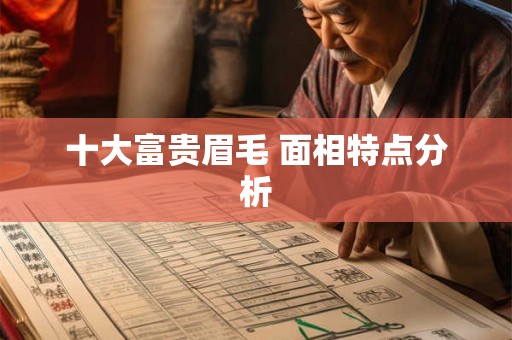 十大富贵眉毛 面相特点分析
