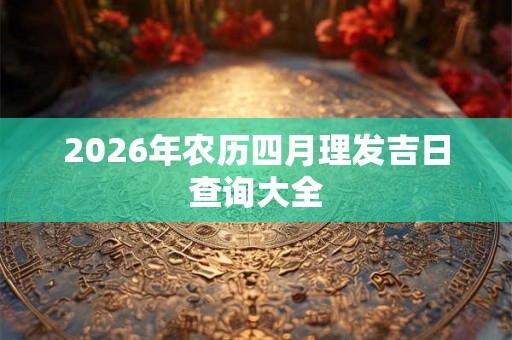 2026年农历四月理发吉日查询大全