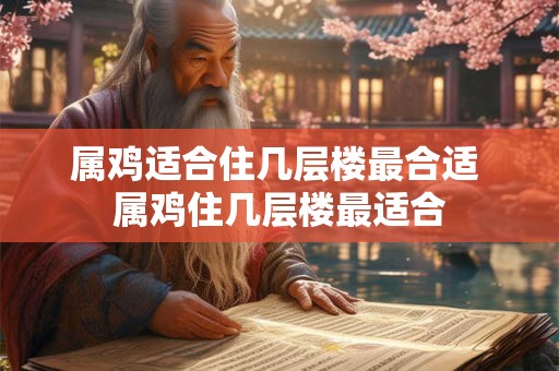 属鸡适合住几层楼最合适 属鸡住几层楼最适合