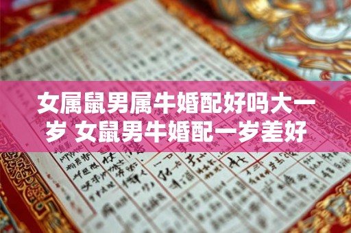 女属鼠男属牛婚配好吗大一岁 女鼠男牛婚配一岁差好吗